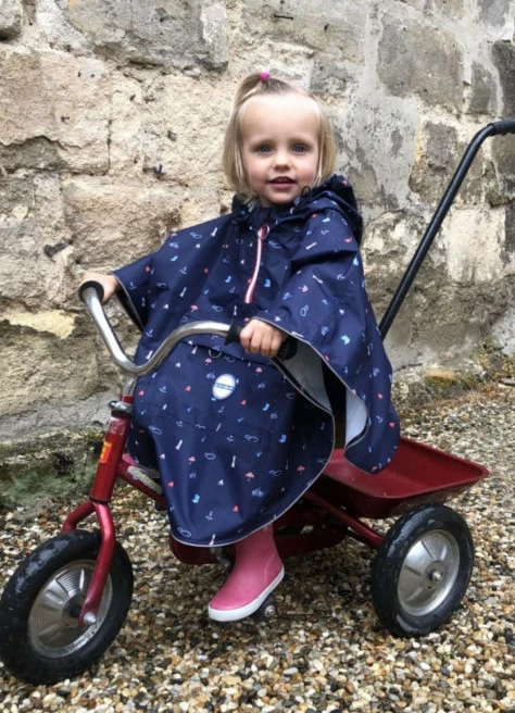 Cape De Pluie Vélo Enfant - Temps Des Grenouilles -Vêtements Soldes Magasin cape de pluie velo enfant temps des grenouilles 4