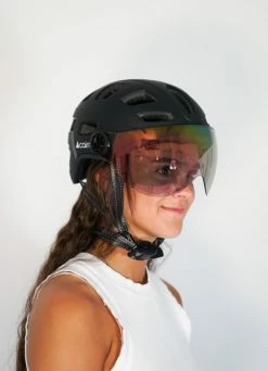 Casque Vélo Quartz Visor Led USB - Cairn -Vêtements Soldes Magasin casque velo quartz visor led usb cairn 5