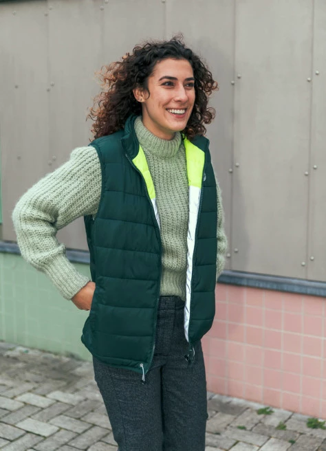 Doudoune Reversible Réfléchissante Vélo - Gofluo 1 Doudoune Reversible Réfléchissante Vélo - Gofluo