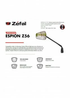 Rétroviseur Vélo Espion Z56 - Zéfal 7 Rétroviseur Vélo Espion Z56 - Zéfal -Vêtements Soldes Magasin retroviseur velo espion z56 zefal 3
