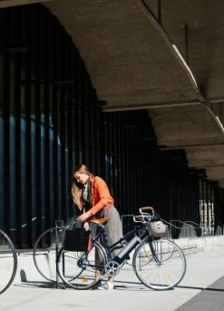 Sac à Main Porte-bagages Vélo En Cuir - Annso