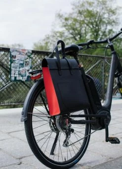 Sac à Main Porte-bagages Vélo En Cuir - Annso -Vêtements Soldes Magasin sac a main porte bagages velo en cuir annso 9